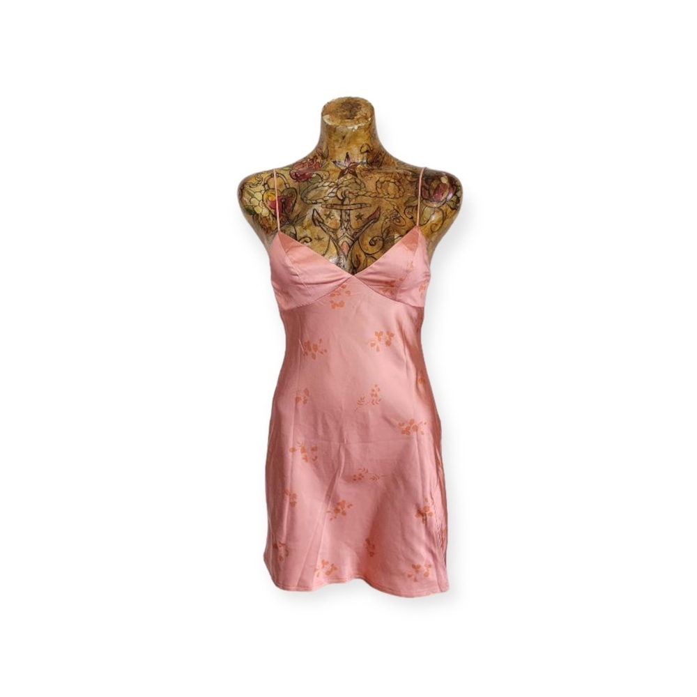 Polly Princess mini dress spaghetti straps orange size 2 small